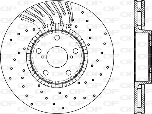 OPEN PARTS Тормозной диск BDRS2285.25